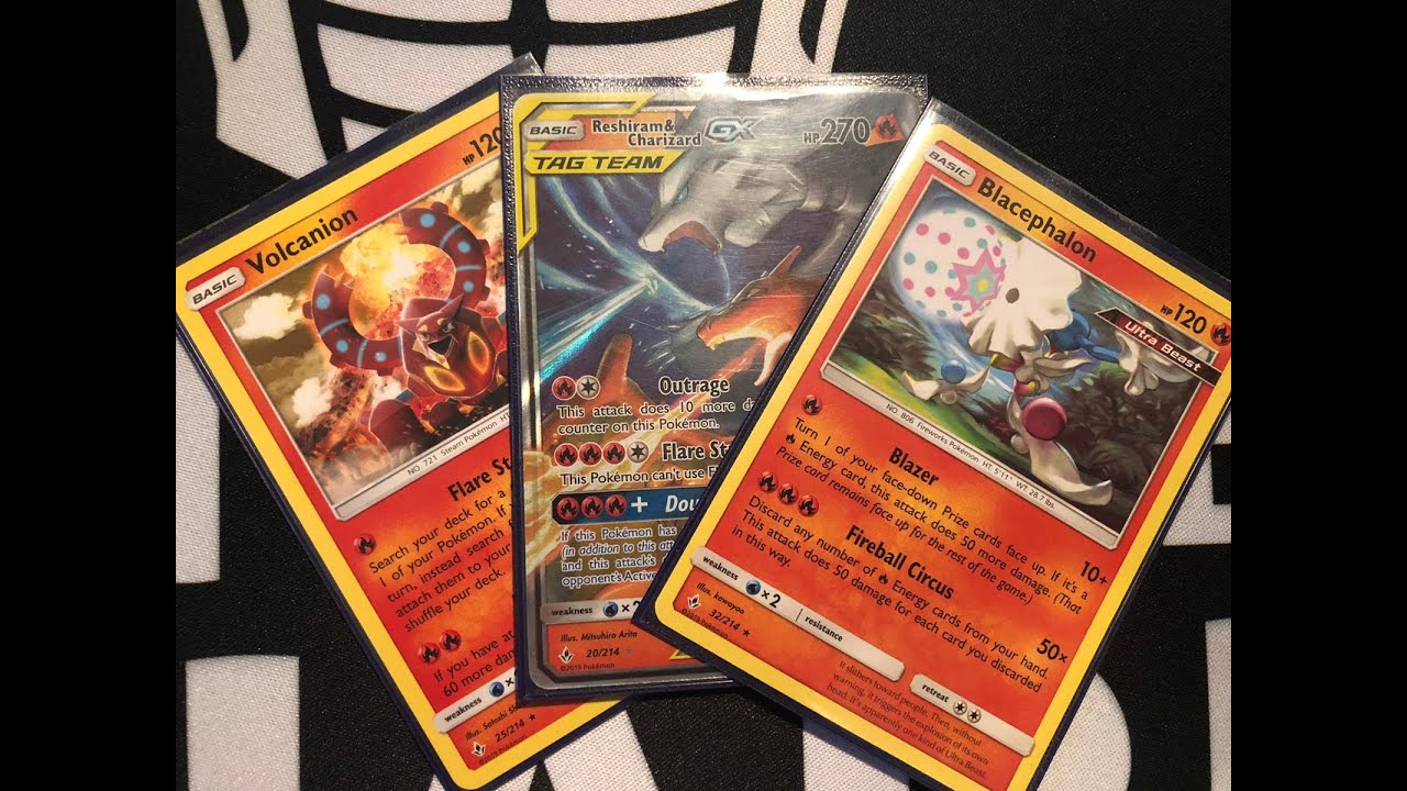 Blacephalon Deck with Volcanion & Reshizard - Deck List!