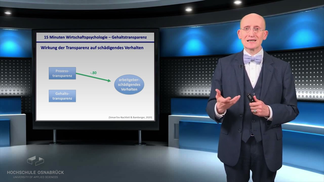076: Sollte man Gehälter offenlegen?  '15 Minuten Wirtschaftspsychologie' Prof. Dr. Kanning