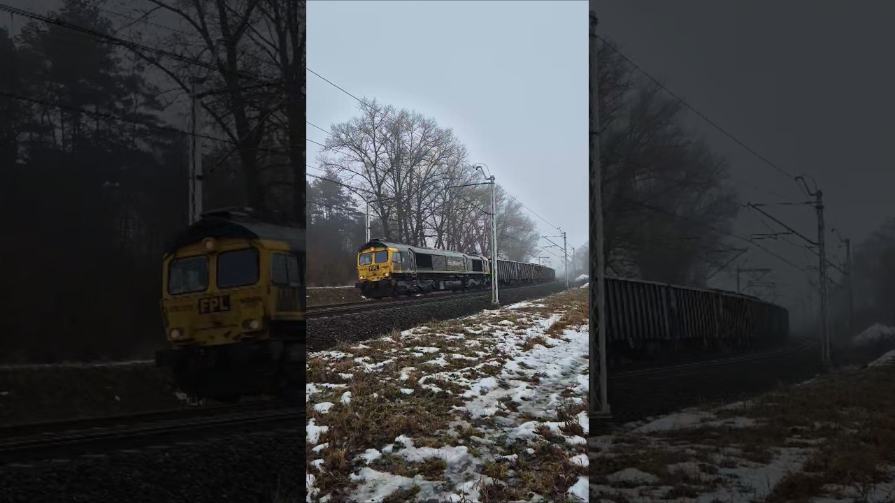 Niespodziewany STOP 🙉 Ciężki skład wyhamowany!!! Class 66 Freightliner  z pełnymi węglarkami na LK14