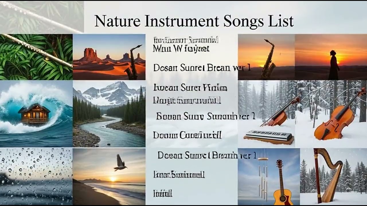Nature Instrument Music with Forest and River Sounds