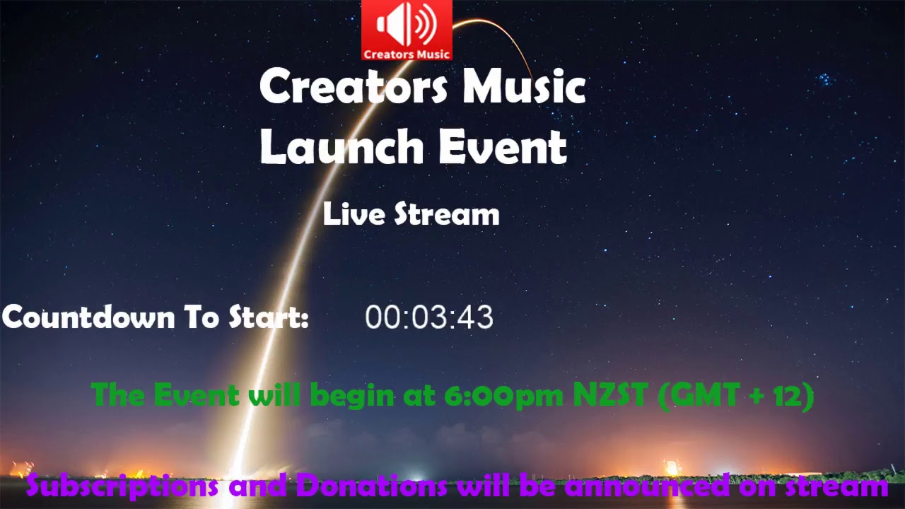 Release of a New Service from Creators Music (streamed live)
