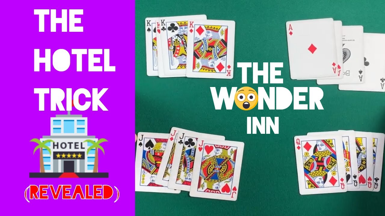 The Hotel Card Trick - Wonder Inn - Beginner Card  Magic (Revealed)