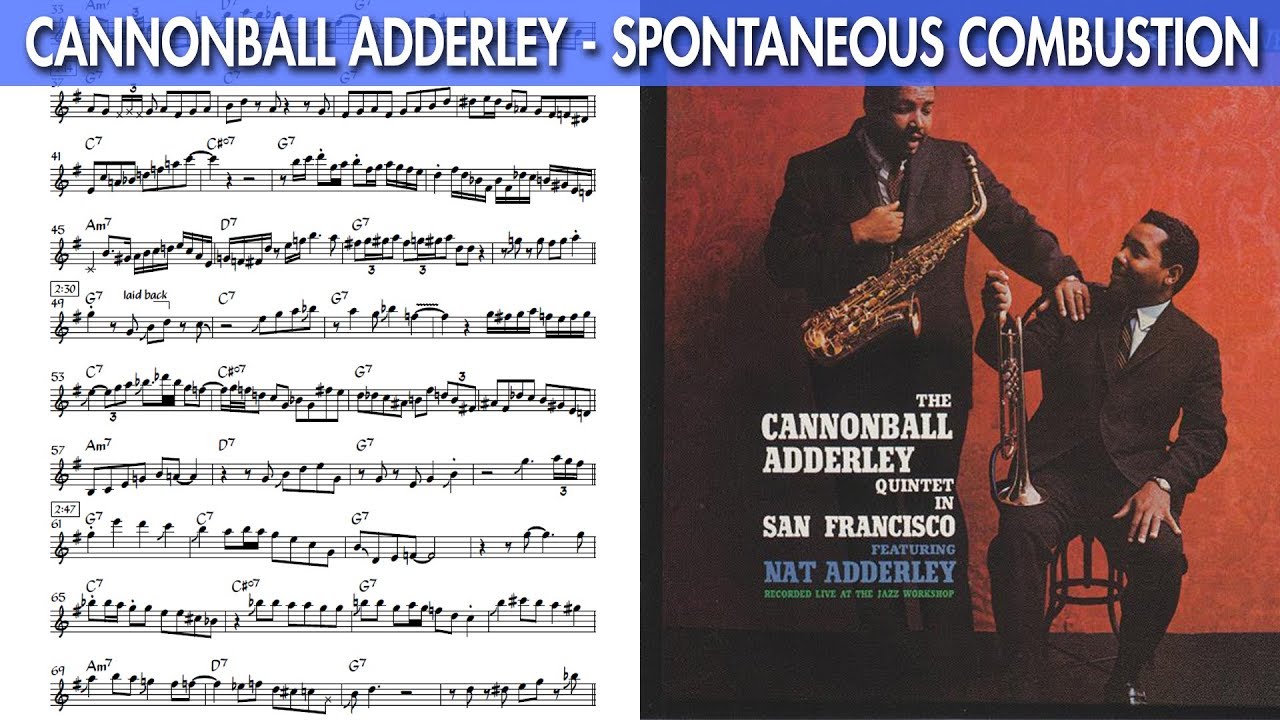 Cannonball Adderley Nasty Blues solo on 