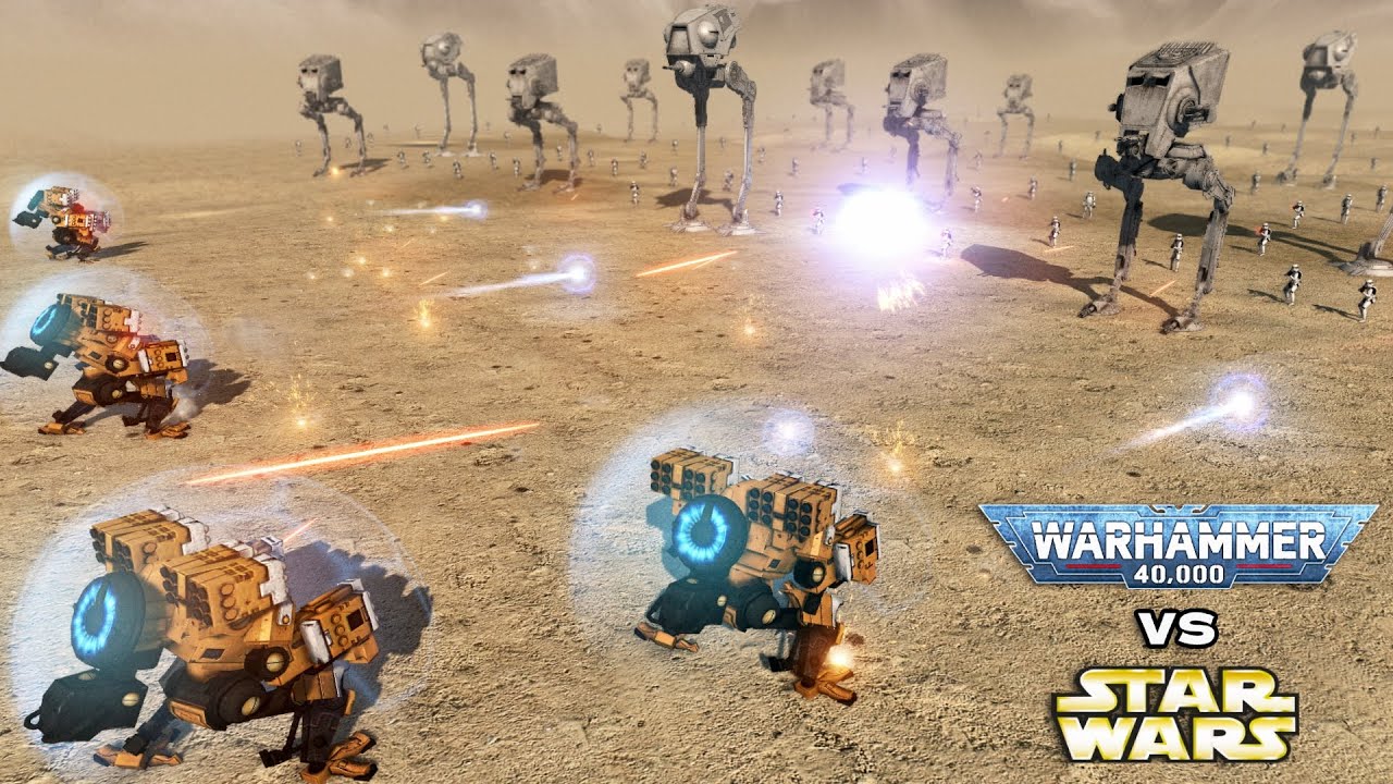 TAU EMPIRE vs GALACTIC EMPIRE - Warhammer 40k vs Star Wars | Cinematic Battle