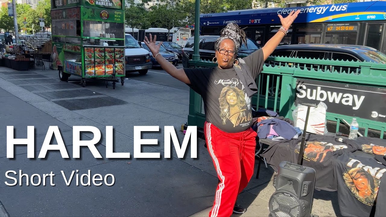 NEW YORK CITY Walking Tour [4K] - HARLEM (Short Video)