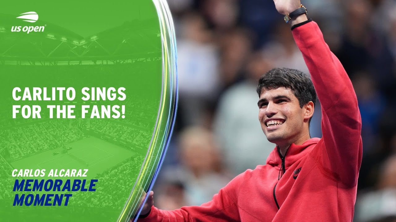 Carlos Alcaraz Sings For Arthur Ashe! | 2023 US Open