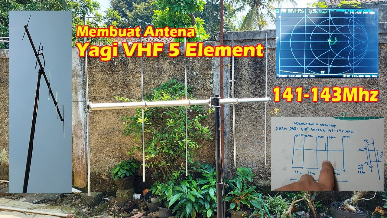 Membuat Antena Yagi VHF 5 Element 141-143 Mhz