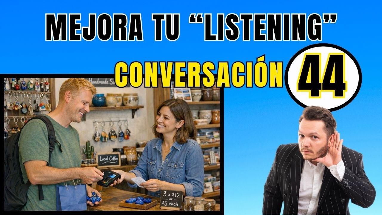 Mejora tu ESCUCHA de INGLÉS con esta técnica.👂 CONVERSACIÓN 44🔊