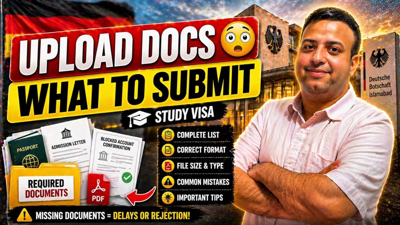 Documents to Upload for Germany Study Visa 🇩🇪 | Islamabad Embassy Guide (Step-by-Step) Part 4