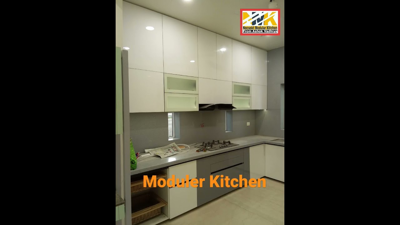 Moduler Kitchen acrylic shutter Hafele tendom box  #hafele #necsektmodulerkitchen #hafeleindia