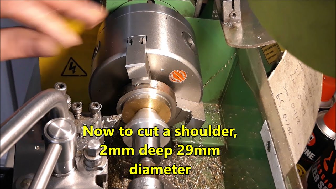 Pressure turning on the mini lathe (with help from superglue)