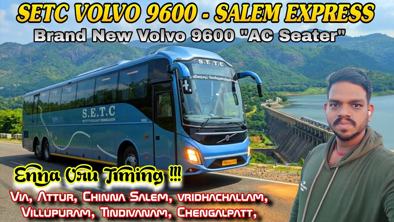 ✨🚍  SETC VOLVO 9600 Salem to Chennai Bus Journey || ​