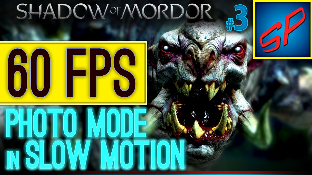 Shadow of Mordor Graug & Legendary Graug In Slow Motion Photomode at 60FPS
