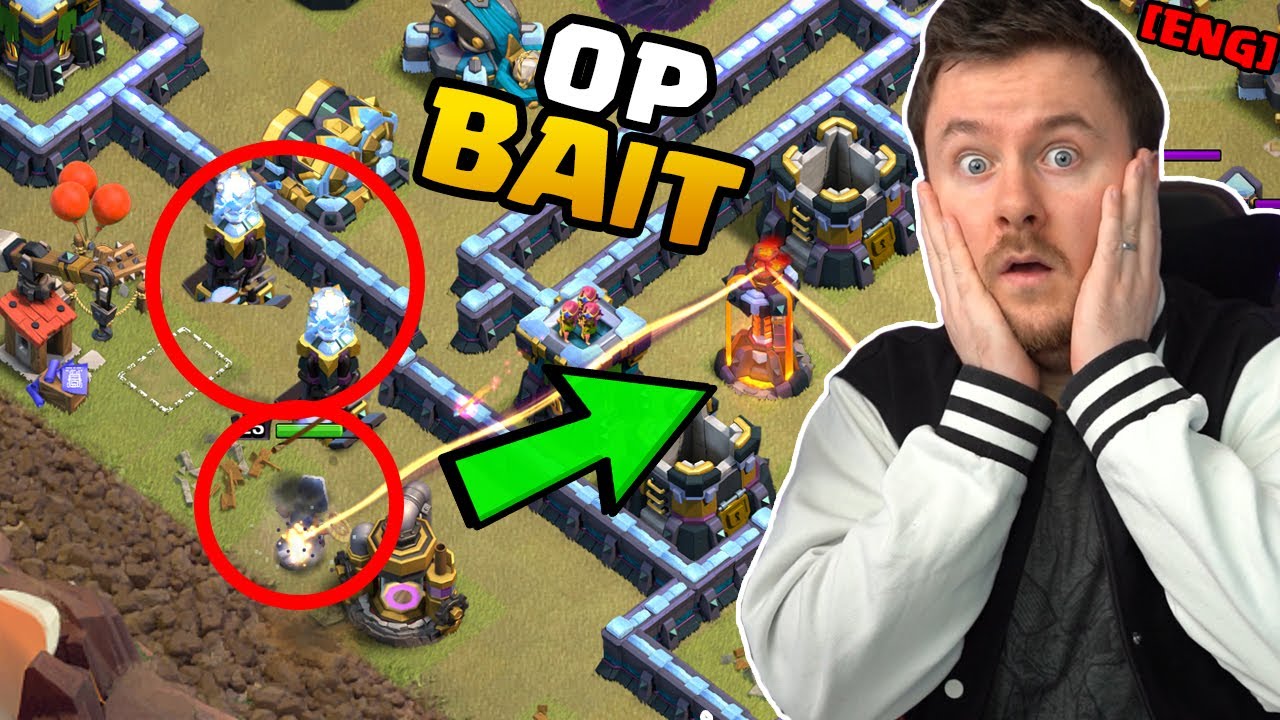 Tesla Farm Bait vs Royal Champion Trick to safe the Clan War ? | #clashofclans
