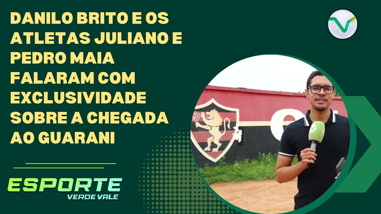 Danilo Brito e os atletas Juliano e Pedro Maia falaram com exclusividade sobre a chegada ao Guarani