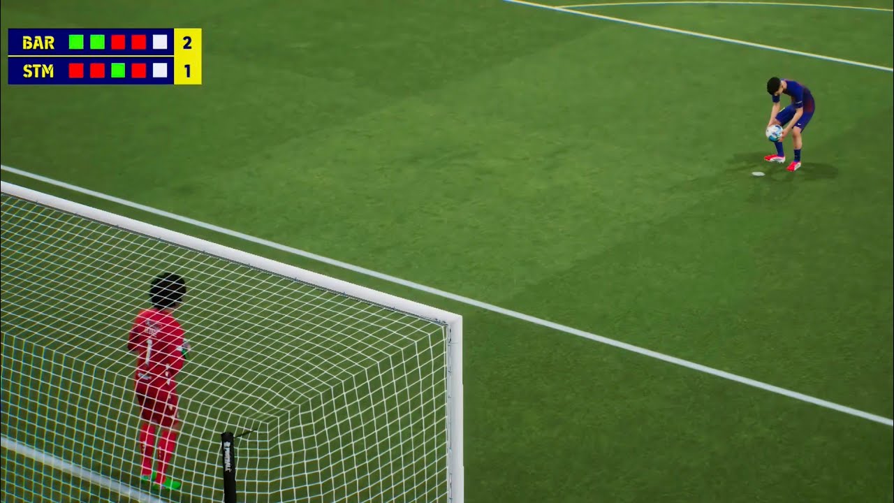 Penalties : Barcelona v St. Mirren