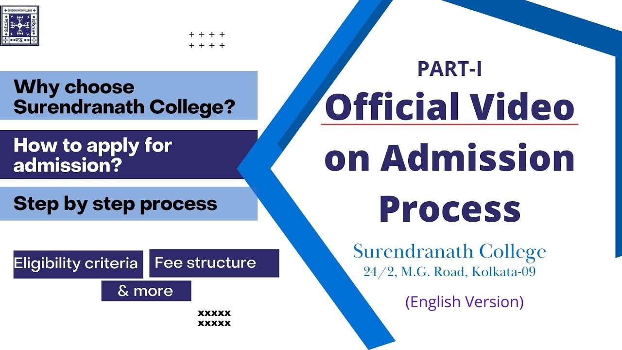 OFFICIAL VIDEO Surendranath College| Why & How to apply to Surendranath College| English Version