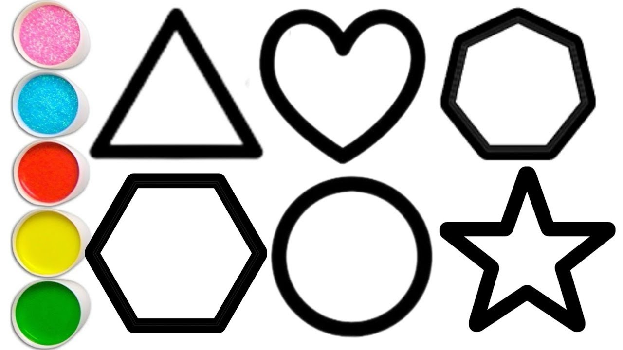 Shapes drawing for kids | Shapes Names | Learn 2d shapes | Colour for toddlers | Shapes tor kids