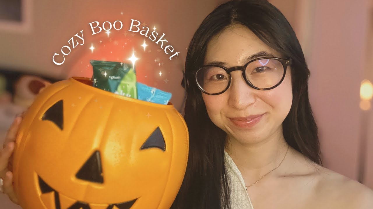 🍁 ASMR Making You A Cozy Boo Basket 🧡 Sleepover Bestie Vibes