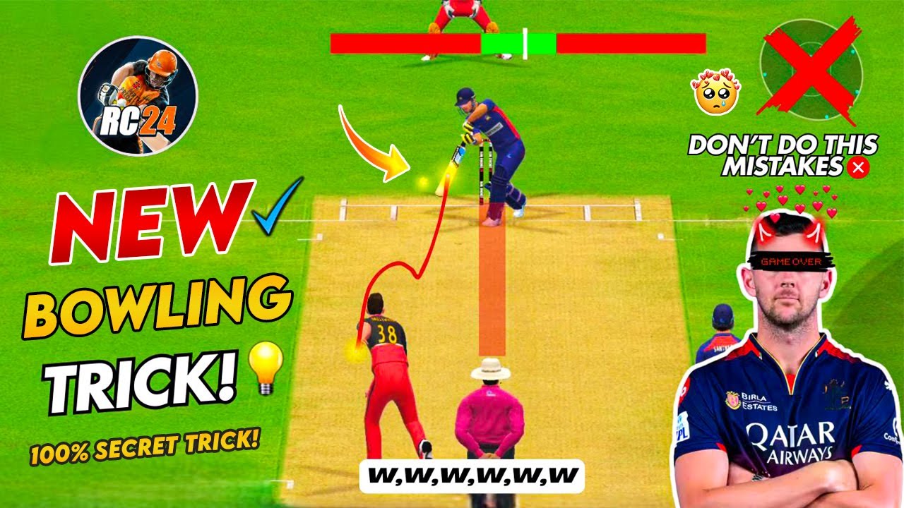Real Cricket 24 Bowling Tips 🔥 | How To Take Wickets In Real Cricket 24