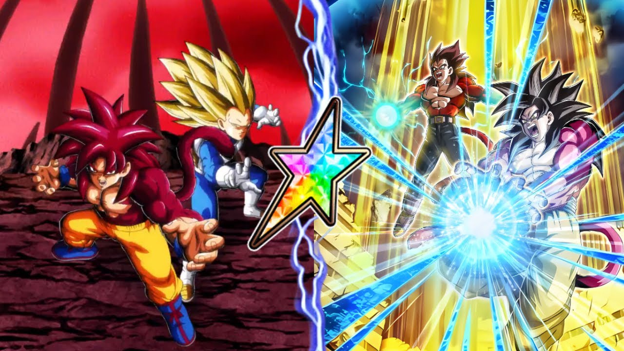 100% LR SPARKING SSJ4 DAIMA GOKU + INT LR SSJ4 GOKU & VEGETA ROTATION! Dokkan Sparking 