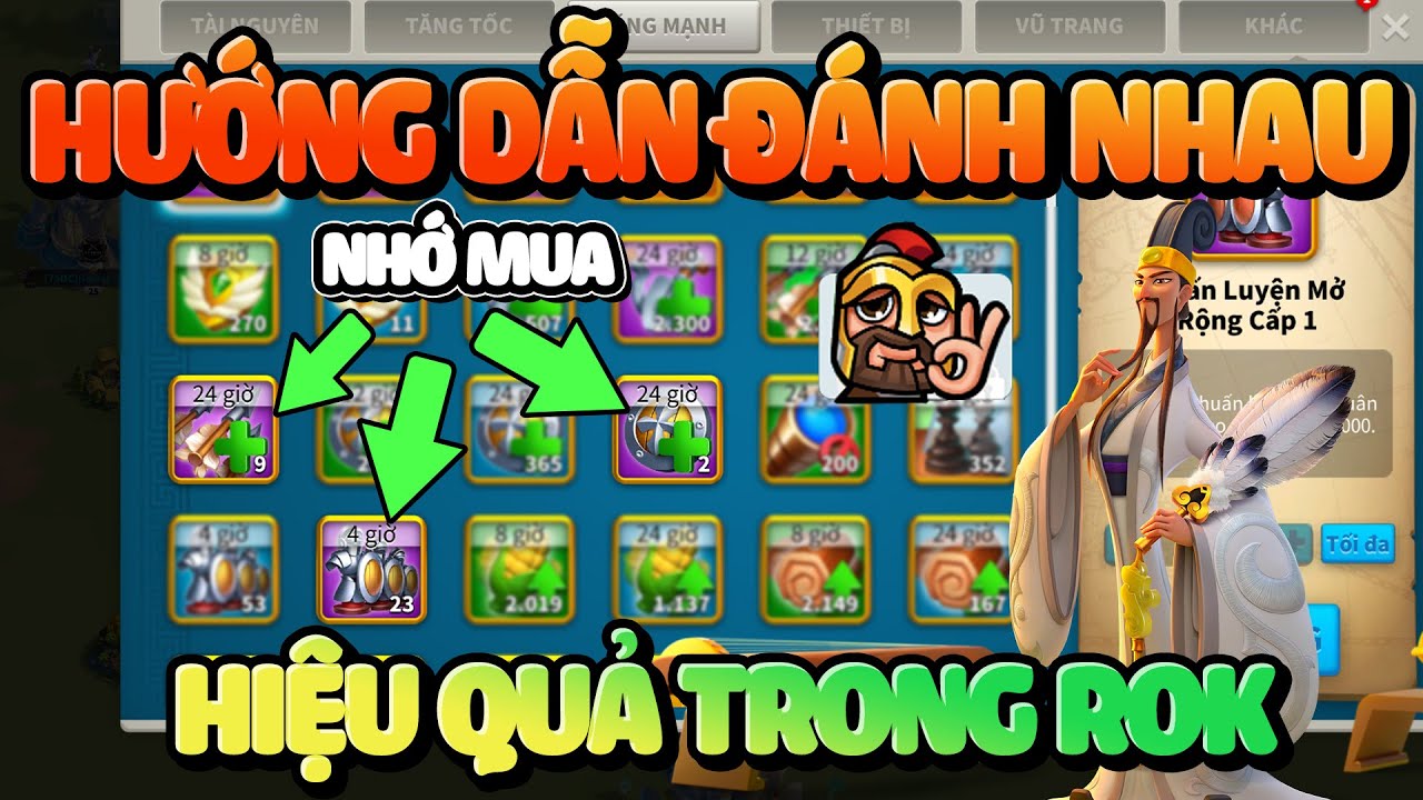 Cách Đánh Nhau Hiệu Quả Trong Rise of Kingdoms - Cách Đánh Nhấp Nhả Rok