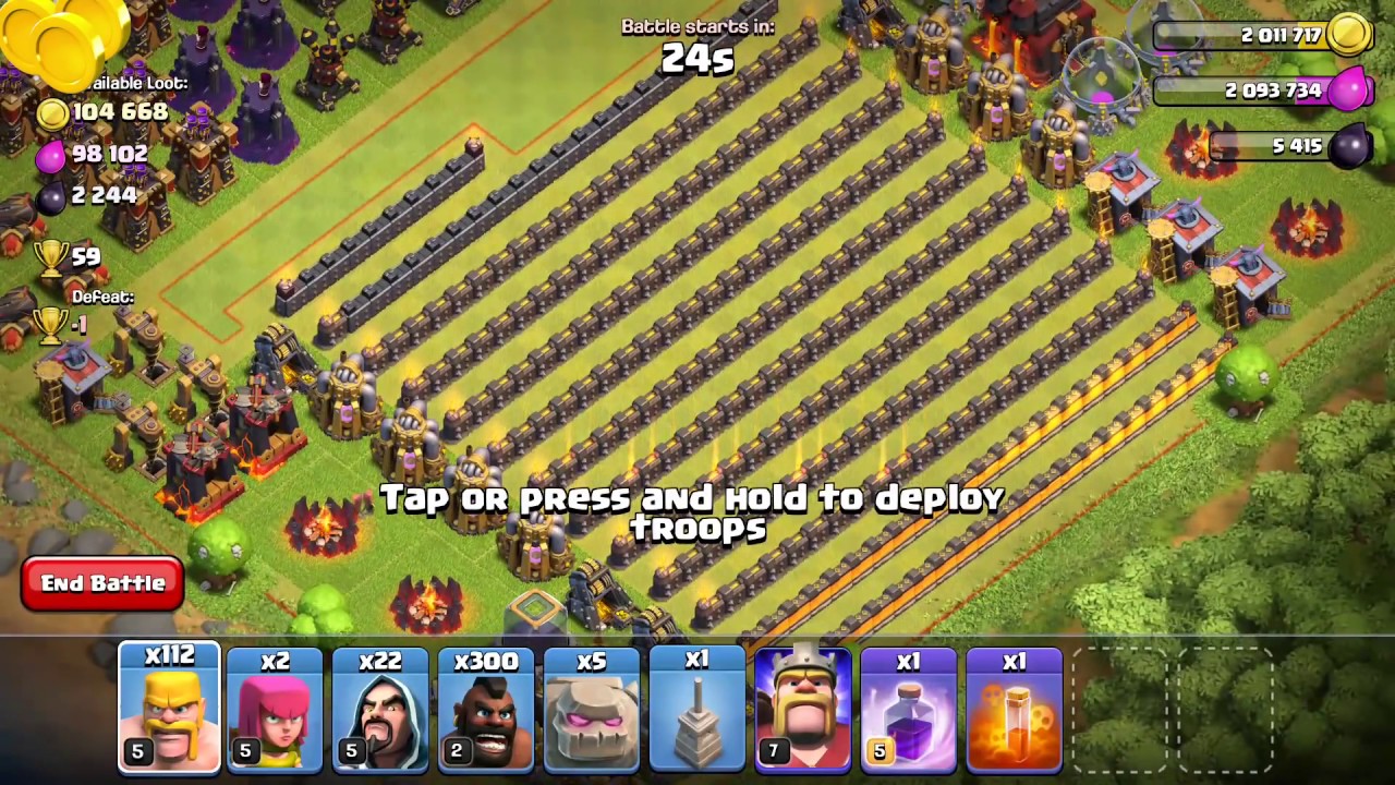 Coc funny Attack