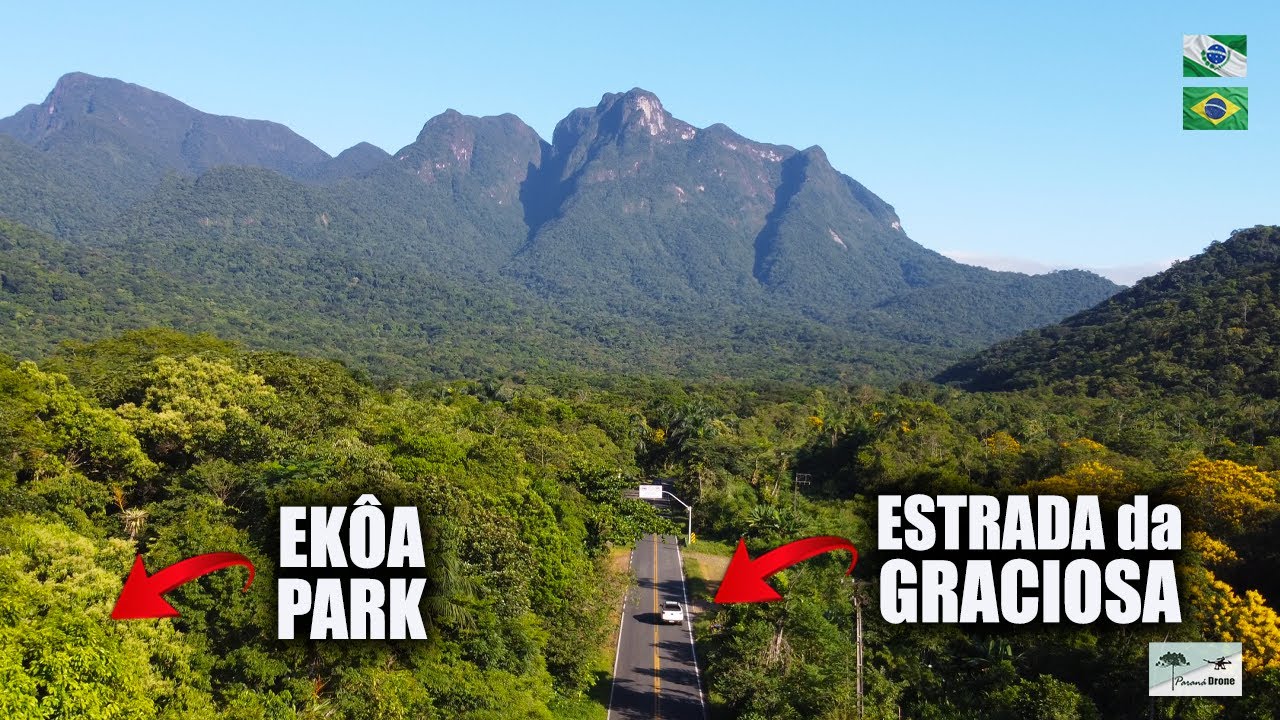 Descemos a SERRA da GRACIOSA e fomos até o EKÔA PARK em MORRETES PR