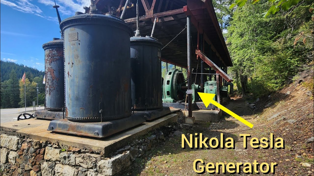 Rossland BC - Nikola Tesla's Power Generation Technology, A Giant Air Compressor & Gold!