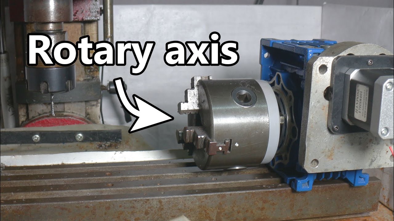 Cara membuat mesin cnc 4 Axis / Rotary Axis