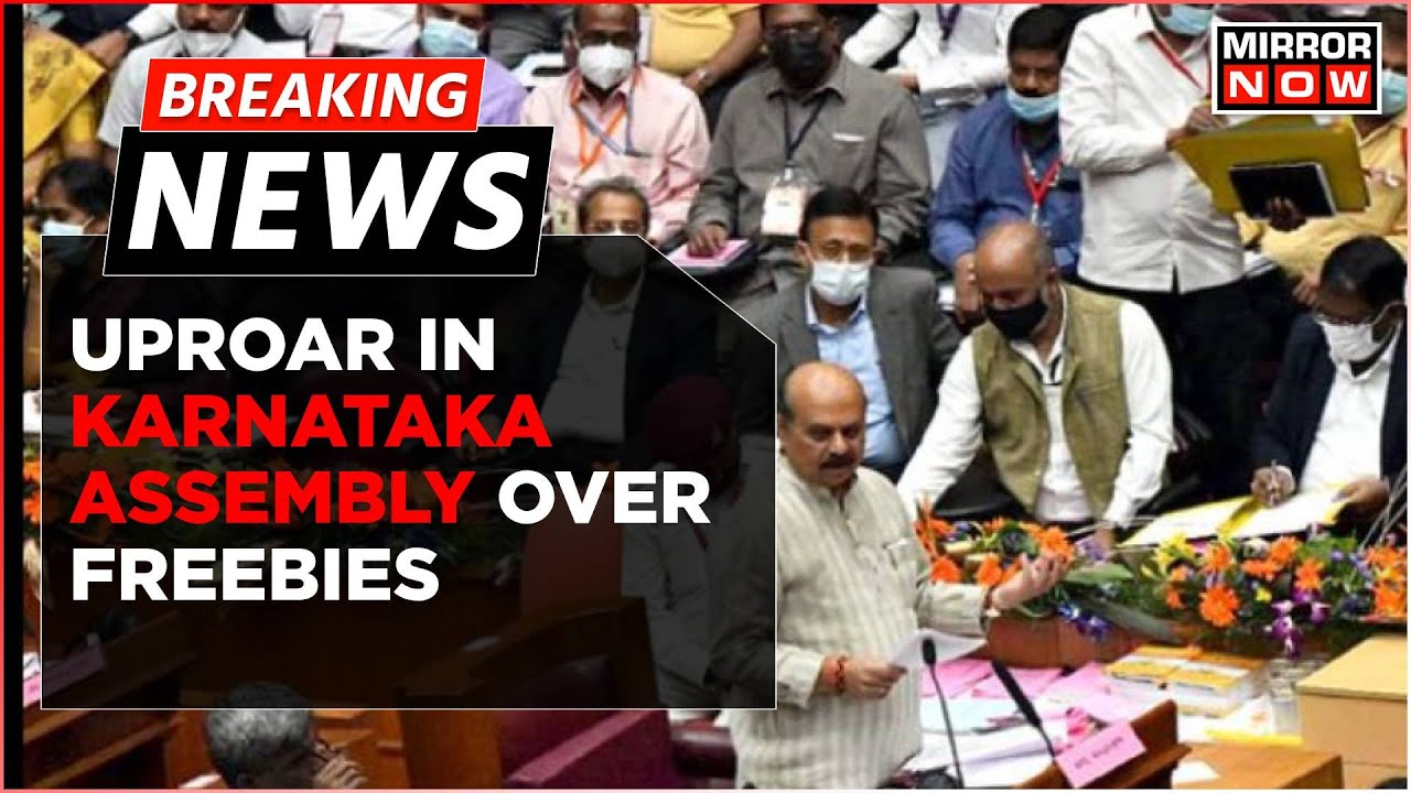 Breaking News | Uproar Over Freebies In Karnataka Assembly, BJP Lambasts Cong Over Poll Guarantees