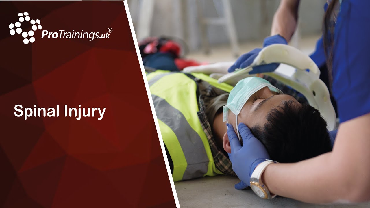 Spinal Injury from our 50 Plus First Aid Course