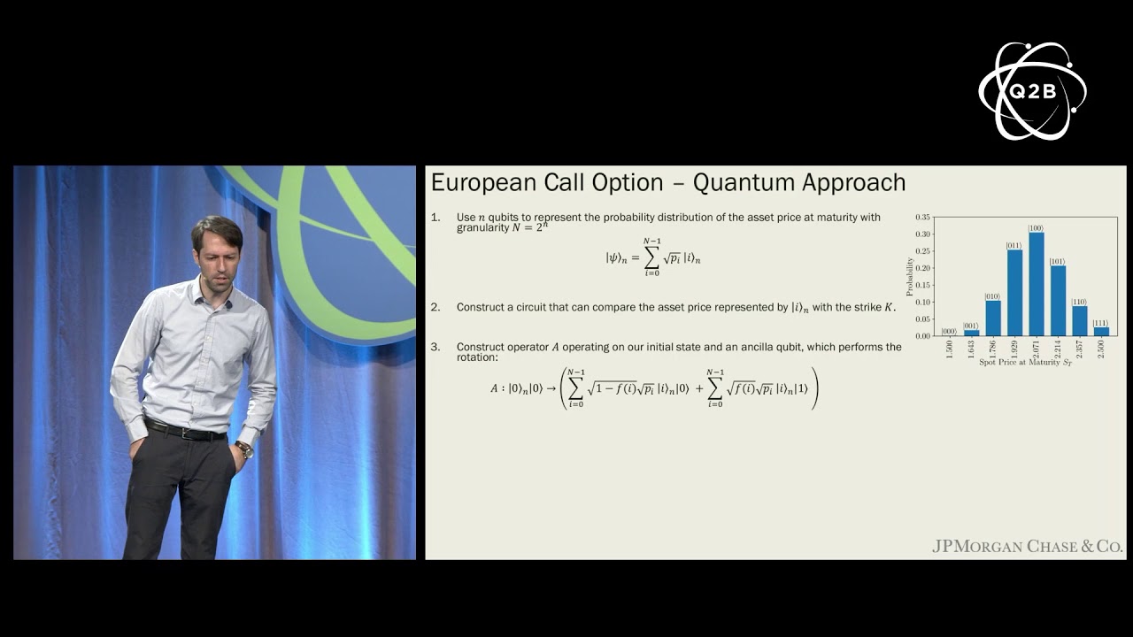 Q2B 2019 | Option Pricing using Quantum Computers | Nikitas Stamatopoulos | JPMorgan Chase & Co.
