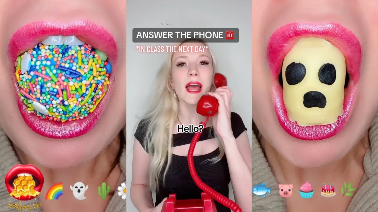 🍅 ASMR eating Storytime 💝 @Brianna Guidryy  @Brianna Mizura  💝 Funny Video  POVs Tiktok Part #79