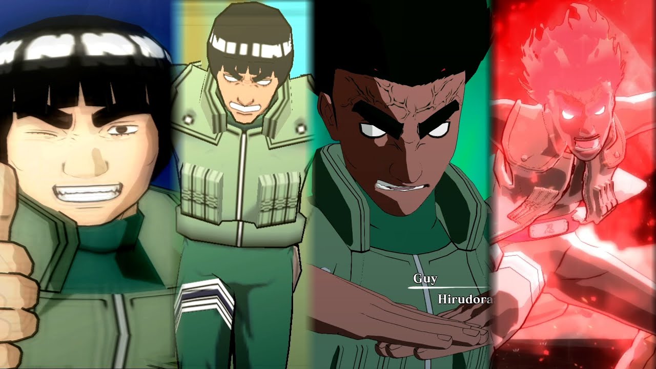 Might Guy Ultimate Jutsus Evolution in All Naruto Ultimate Ninja Series