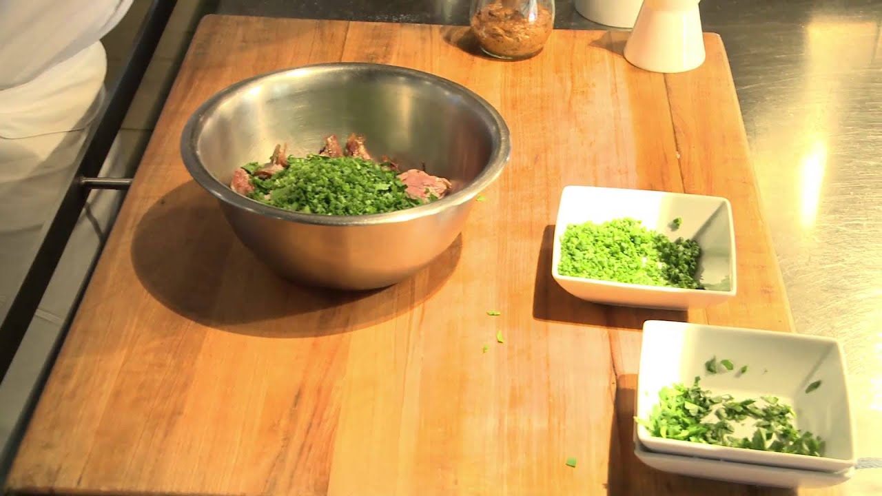 Sean Pharr of NoMI Kitchen makes Duck Confit Rillette