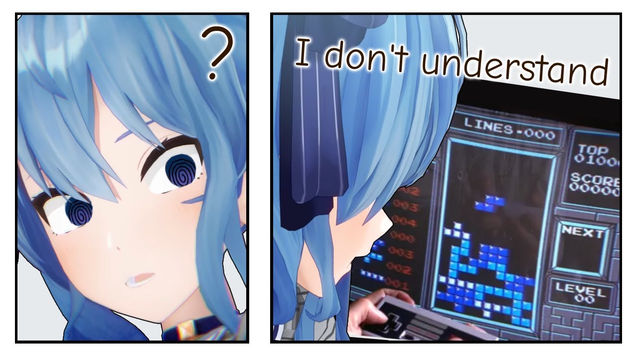 Suisei's origin story with Tetris, and how she got so good