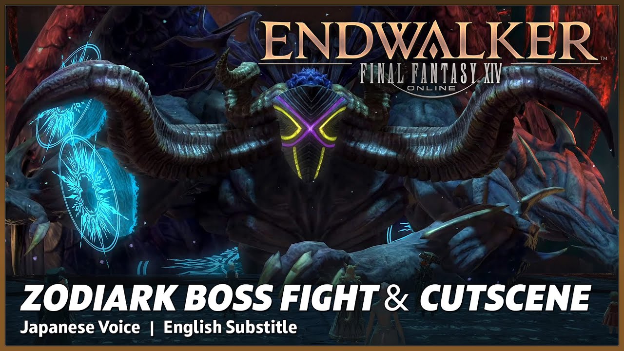 FFXIV ENDWALKER ZODIARK BOSS Fight + Cutscene - Japanese Voice English Subs