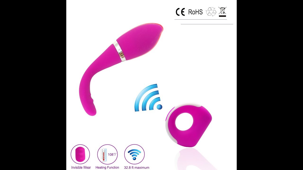 YomeGarden Wearable Wireless Remote Control Bullet Egg Vibrator with Heating 10 Powerful Speed Silic