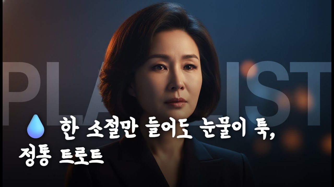 playlist 💧 한 소절만 들어도 눈물이 툭, 정통 트로트