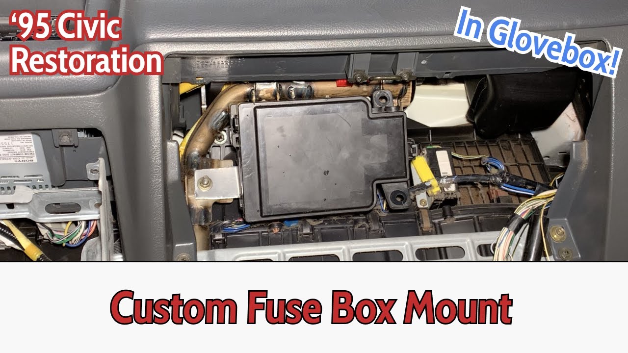 Building a custom fuse box mount for the Civic - 1995 Civic Restoration Part 7