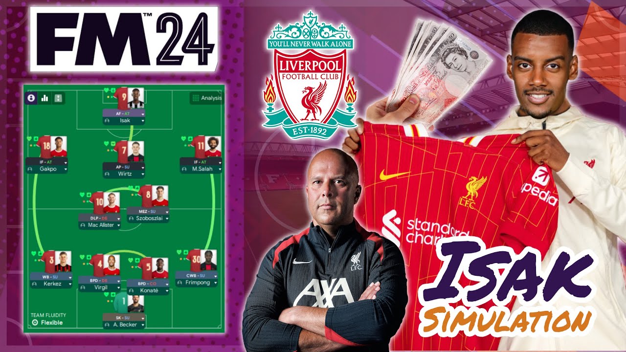 Simulating Isak's £130m Transfer to Liverpool! 🔴| Football Manager Simulations