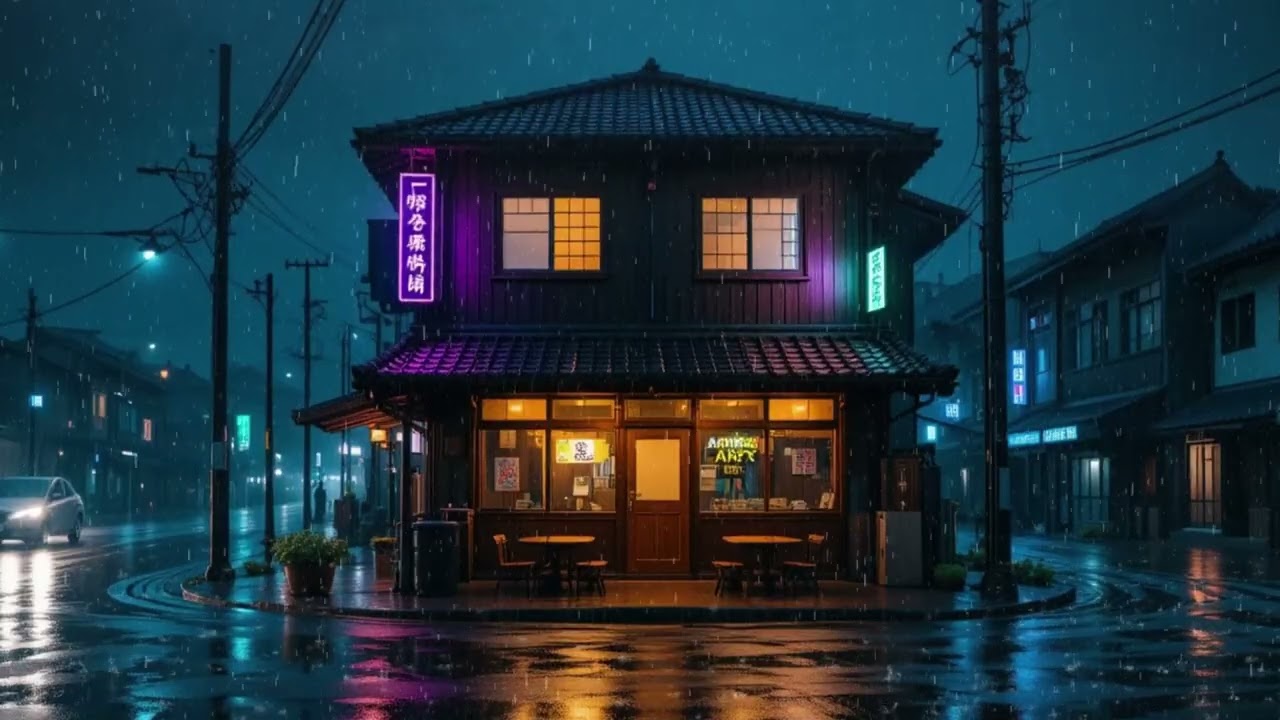 Quiet Streets of Seoul After Rain 🌙 Chill Lofi for Deep Rest and Stillness