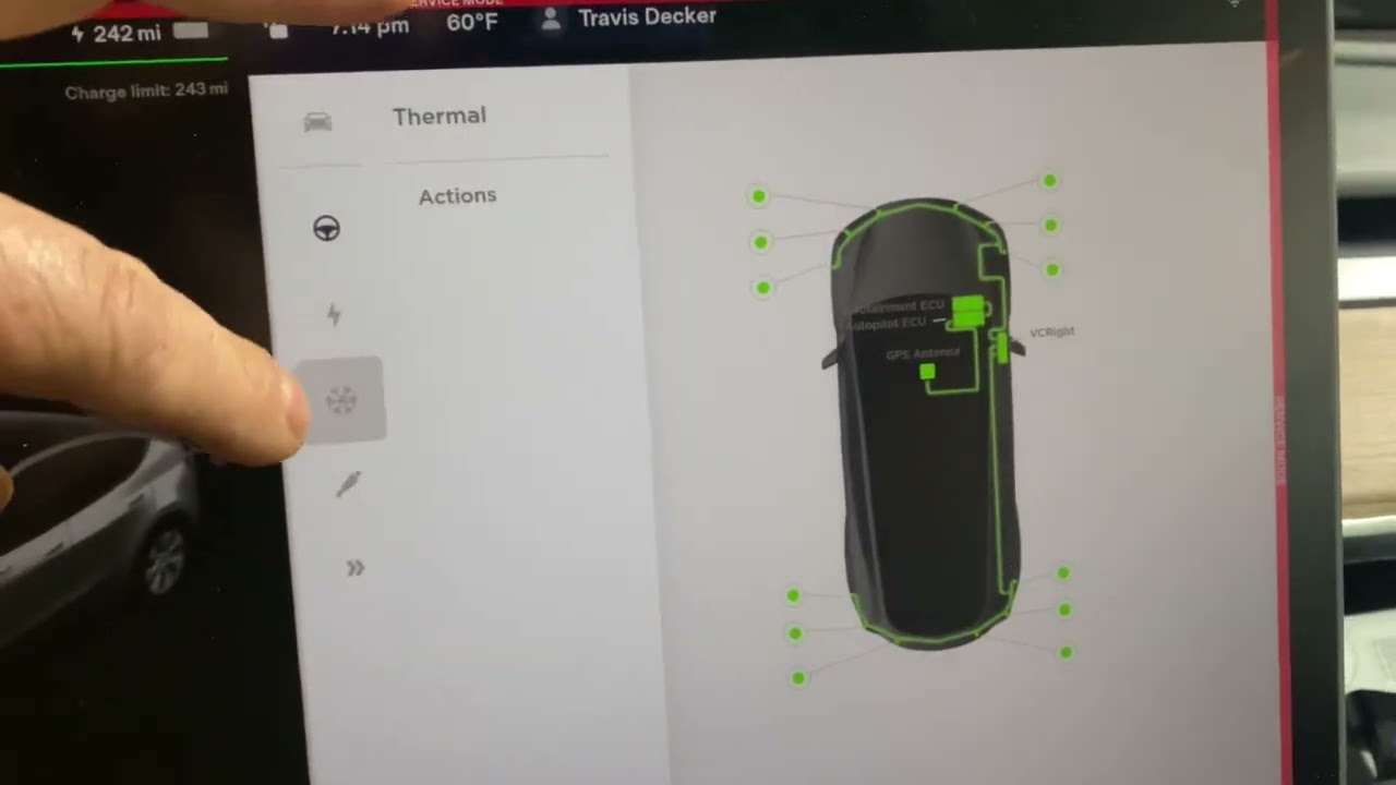 2022 Tesla Model Y Service Mode
