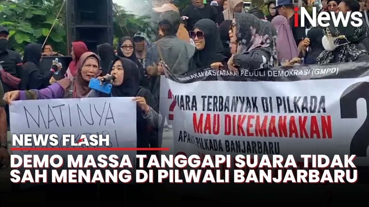 Suara Tidak Sah Menang Pilwali Banjarbaru, Kantor DPRD Digeruduk Ratusan Emak-emak | News Flash