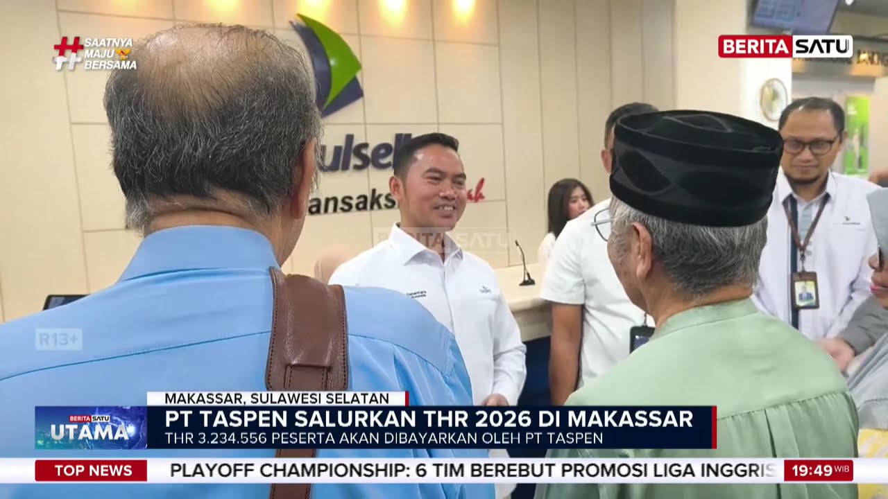 Komisaris PT TASPEN Tinjau Langsung Penyerahan THR di Makassar #Beritasatu