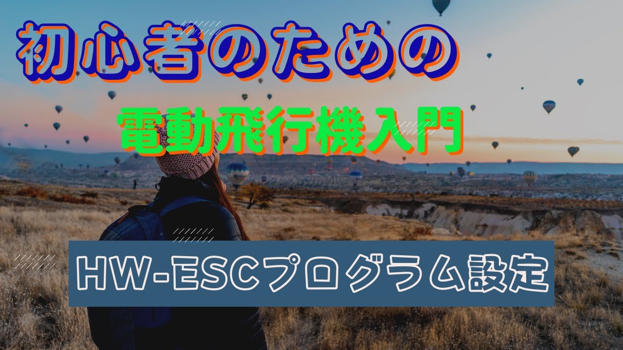 HW ESCプログラムカード設定 はこれを見て