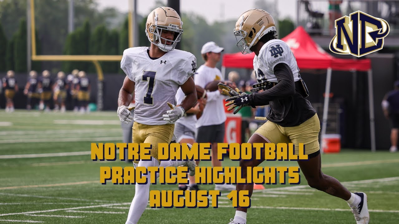 Highlights from Notre Dame football's 18th preseason practice