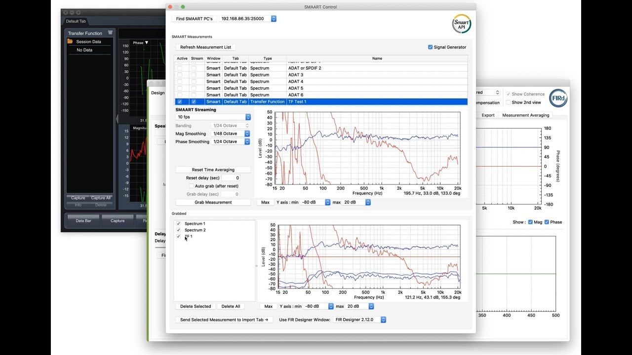 FIR Designer | Live SMAART Control & Loudspeaker Measurement Capture