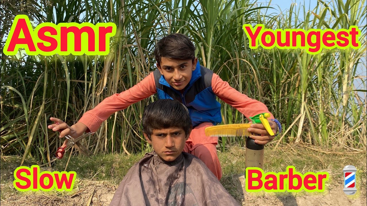 Asmr 1M youngest Barber 💈 ln the world 🌍 fast & Slow Haircut 💇 Dirty  Man Haircut